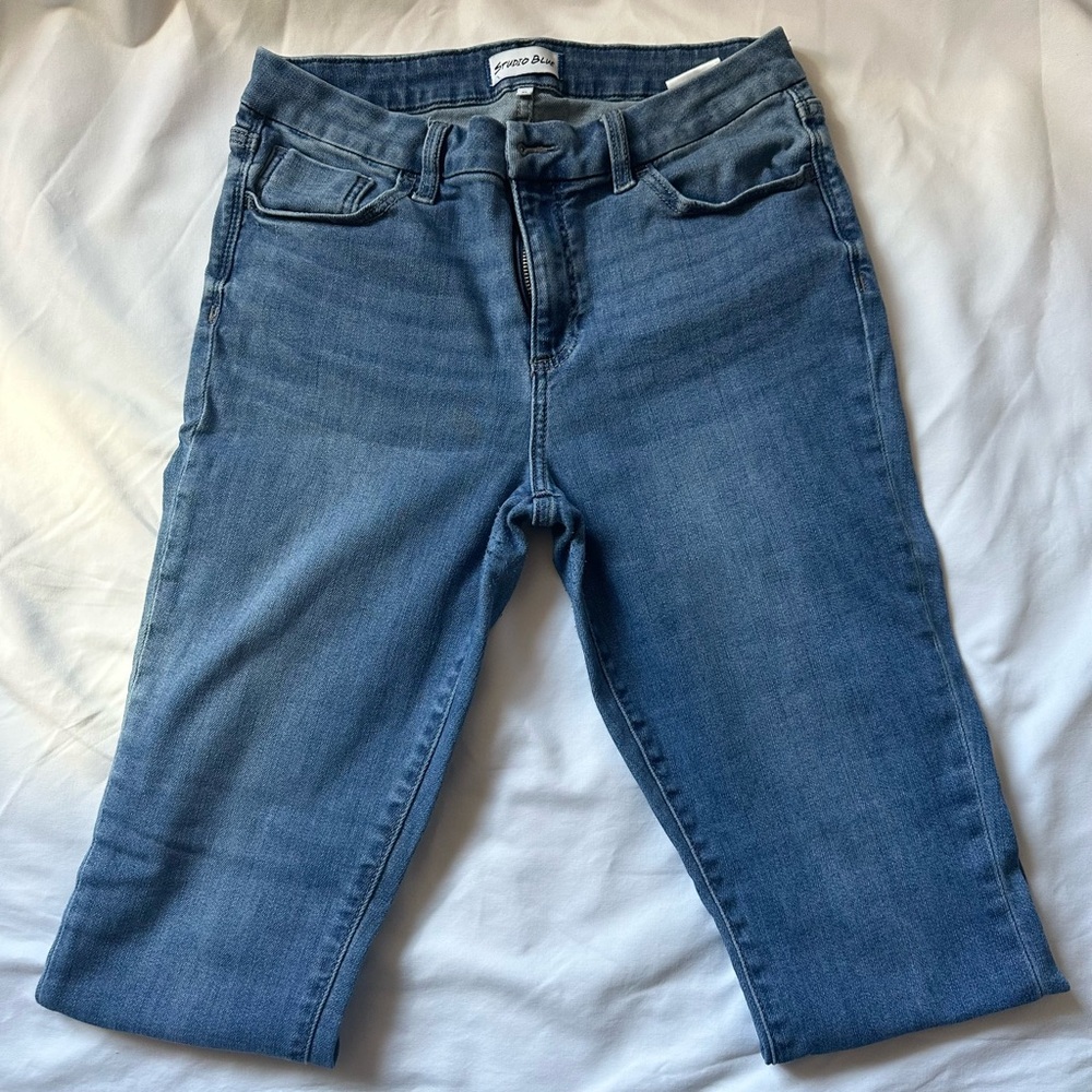 Studio Blue | Kenova Skinny Roll Cuff Jean | Size 30